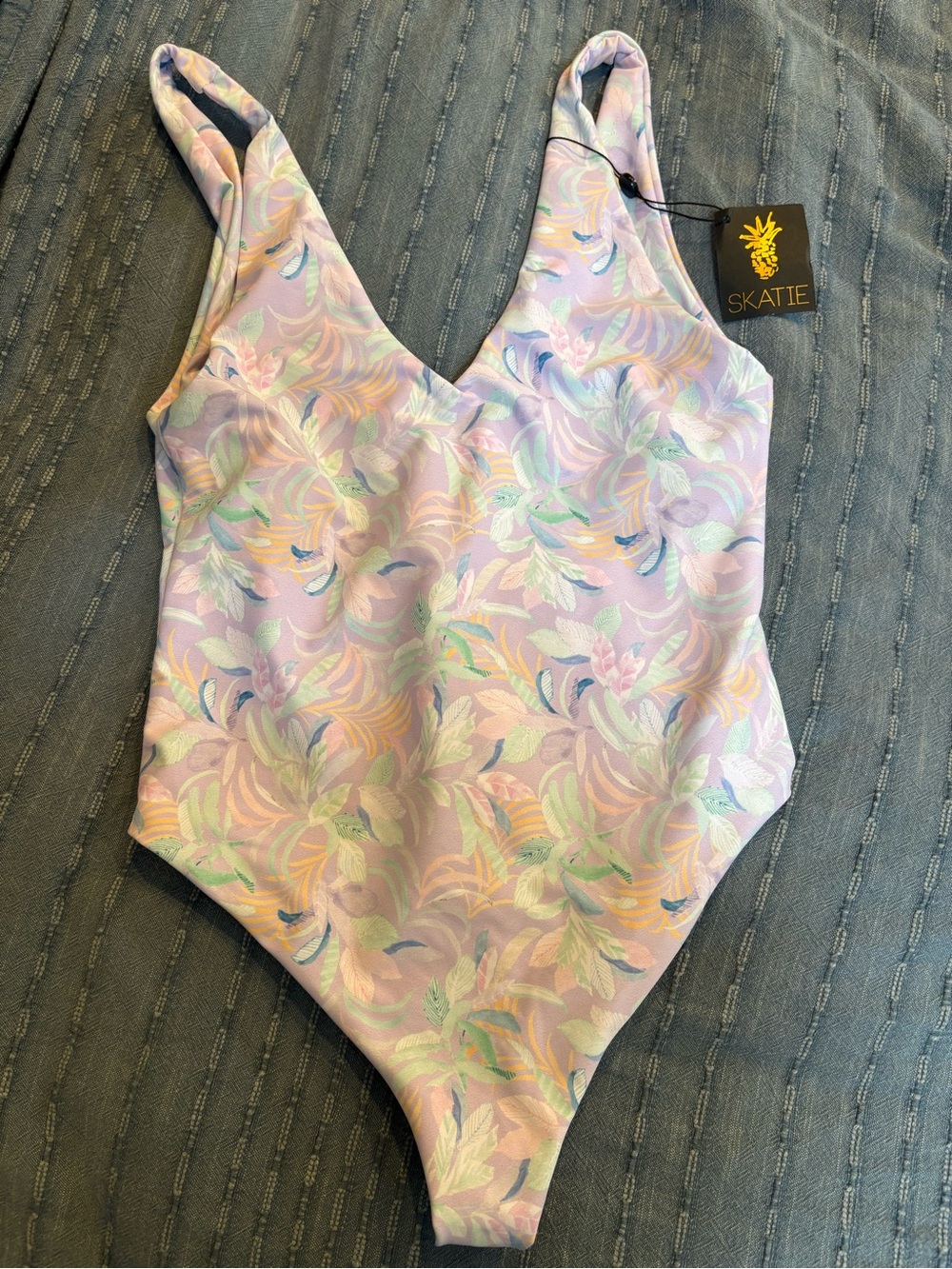 New! Skatie One piece Amanda style Lavender Floral Mariposa print. So beautiful!